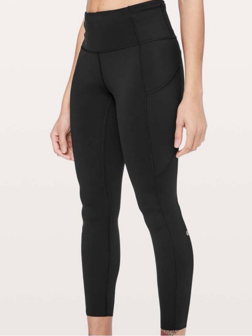 Lululemon Fast & Free 7/8 Tight II *Non-Reflective Nulux 25", Black, Size 8
